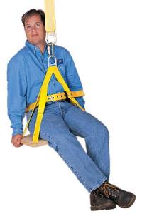 The cheapest seat on Frontier is this one: Five bucks for a swing and harness.